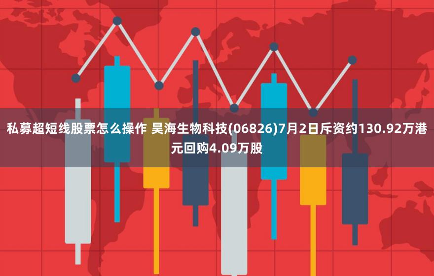 私募超短线股票怎么操作 昊海生物科技(06826)7月2日斥资约130.92万港元回购4.09万股